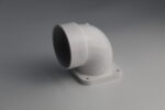 InterVac P-25 Flanged 90 Degree Elbow – PVC Exhaust Fitting (Old Part # P013) - Image 2