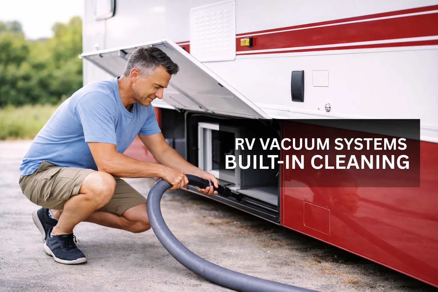 Built-in RV vacuum systems from the InterVac RoadVac range
